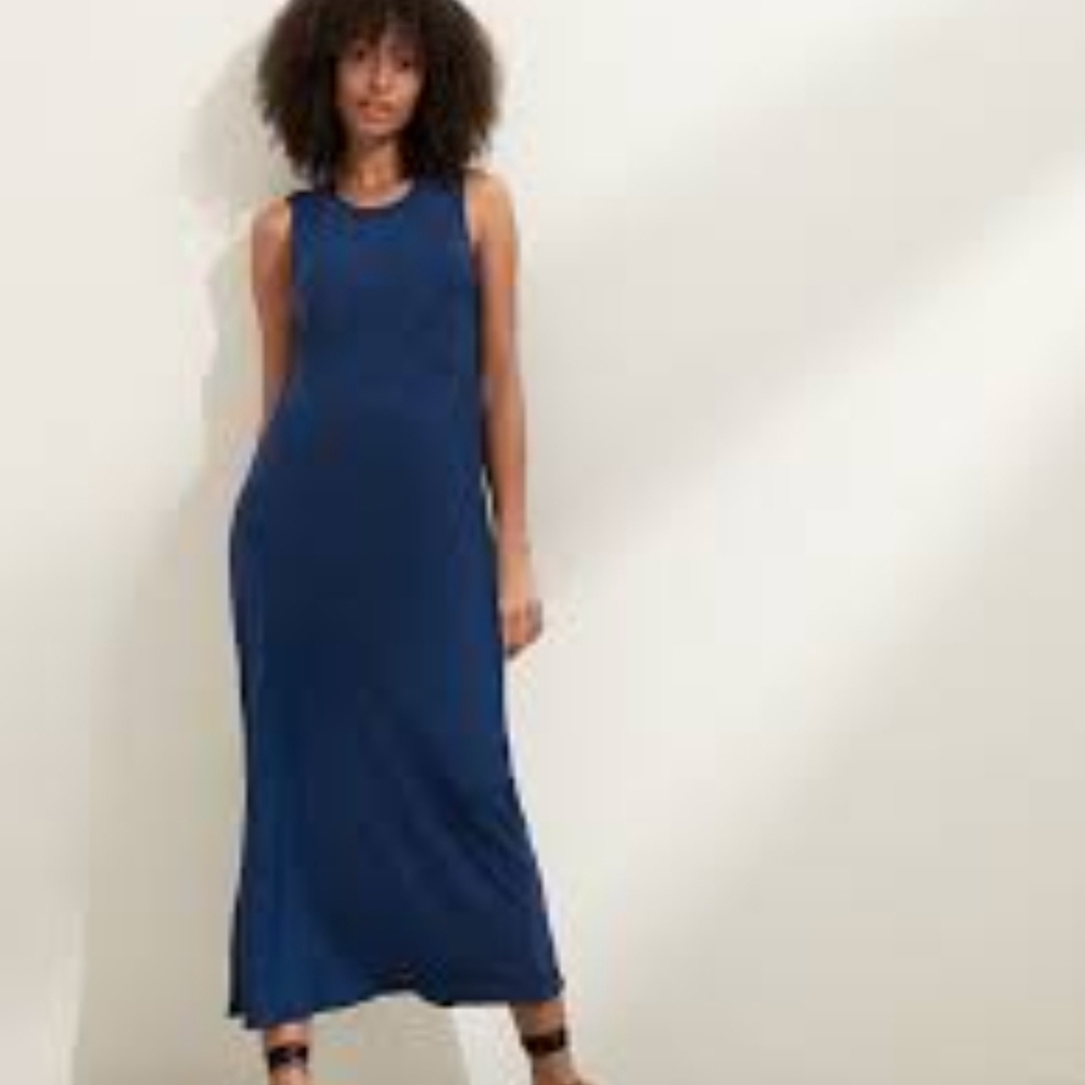 Banana Republic Navy Maxi Dress